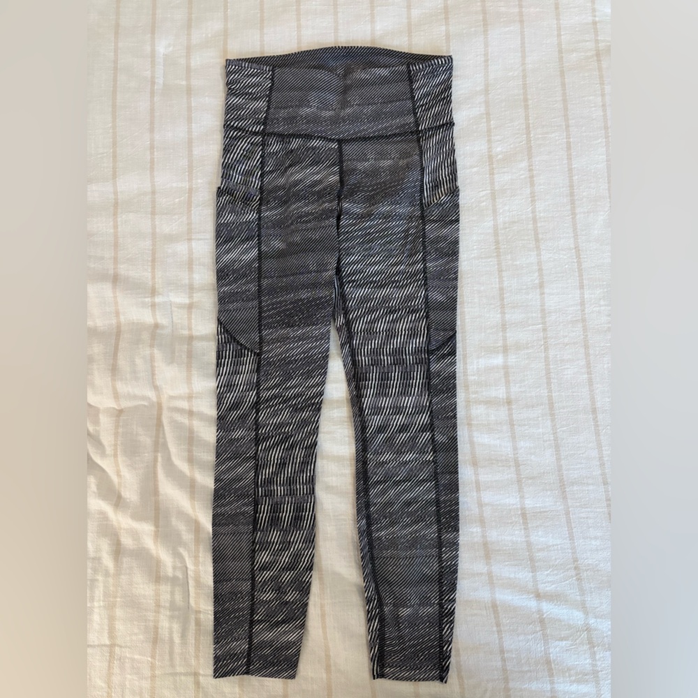 lululemon athletica Black and White Leggings